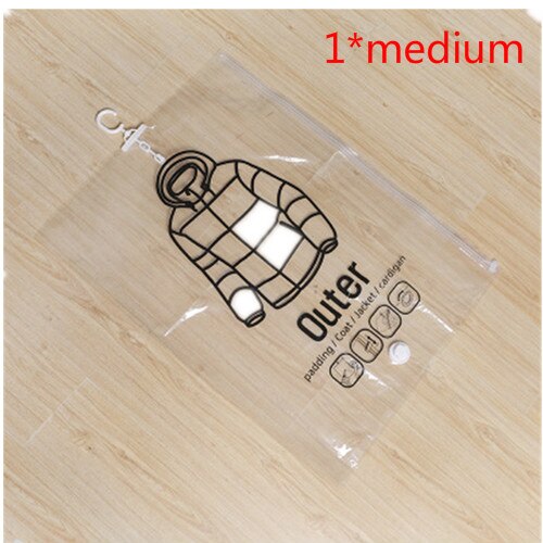 Vêtements housse anti-poussière organisateur suspendu sac sous vide costume manteau sac de rangement avec cintre gain de place garde-robe suspendus organisateur: 01