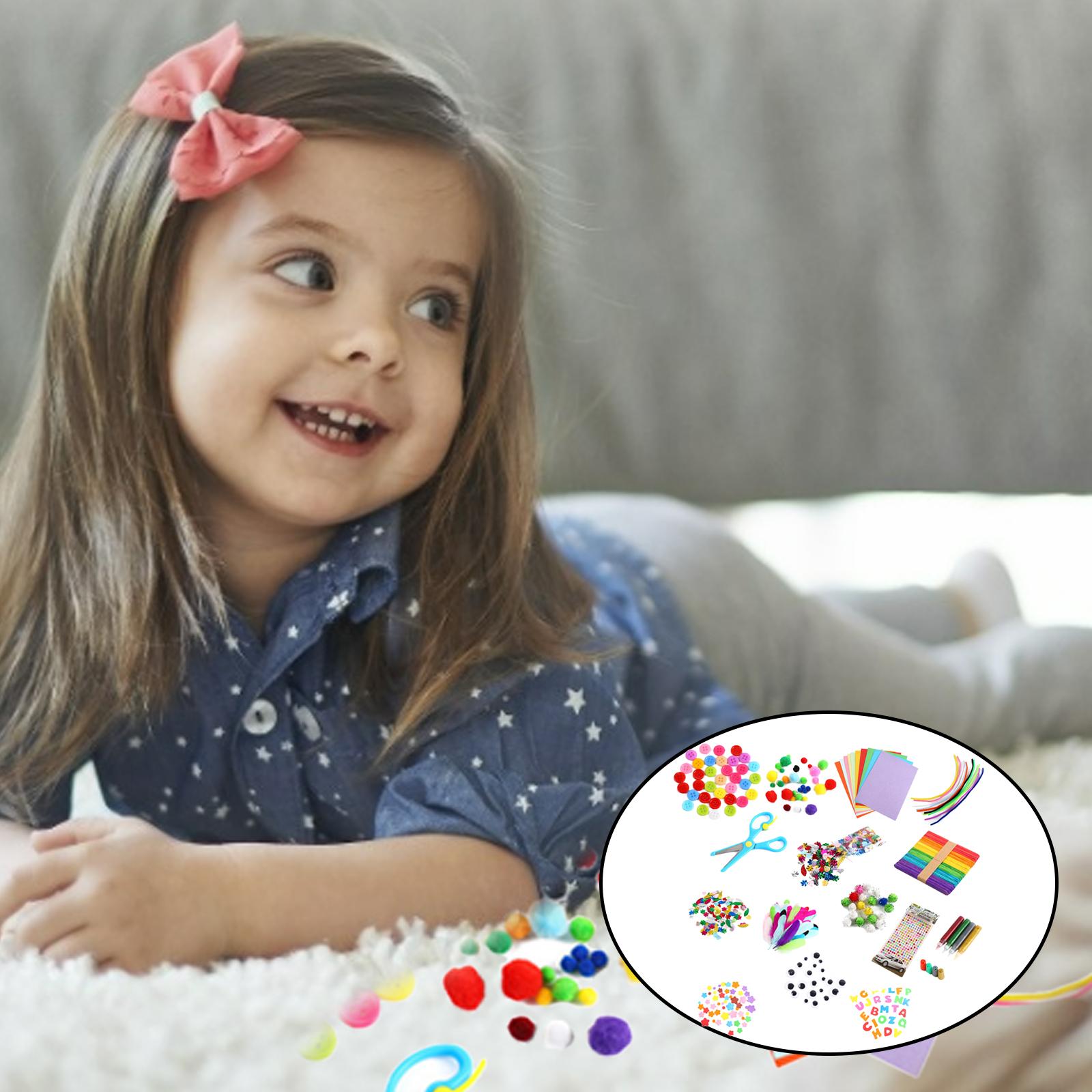 Large Arts and Crafts Supplies for Kids Craft Art Supply Kit for Toddlers