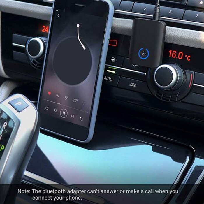 Bluetooth 5.0 Transmitter Receiver, Wireless Adapter with 3.5mm AUX Stereo Output 2 in 1, for PC/TV/Home Sound System