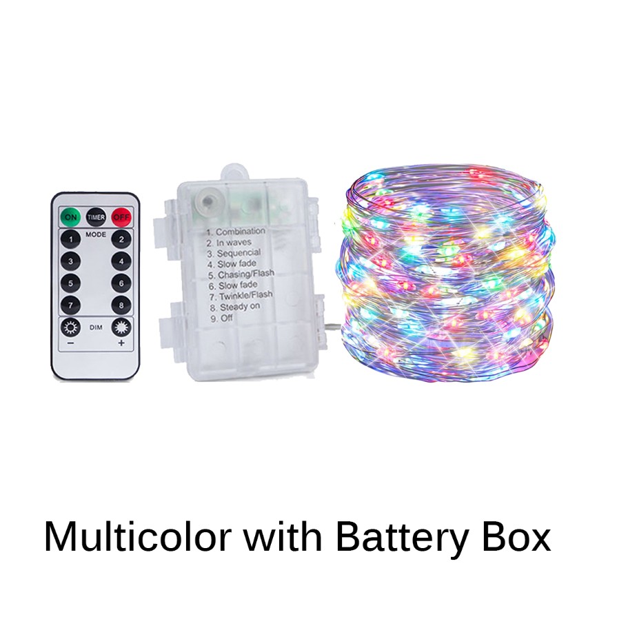 LED Koperdraad String Lamp USB Batterij Aangedreven Fairy Lamp Camping Tuin Thuis Feest Verjaardag Decoratie Krans: green / 0.5W