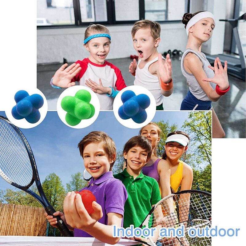Reaction Balls Training Reaction Bounce Ball For Agility Reflex Coordination Training Hand-Eye Coordination And Speed