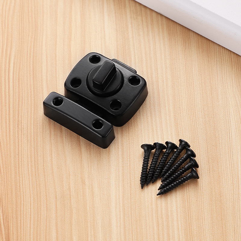 Kk & Fing Zinklegering Links En Rechts Deur Klink Deur Gesp Push-Pull Deur Verdikte Opbouw Deur bolt Lock Gesp Hardware: zwart en wit