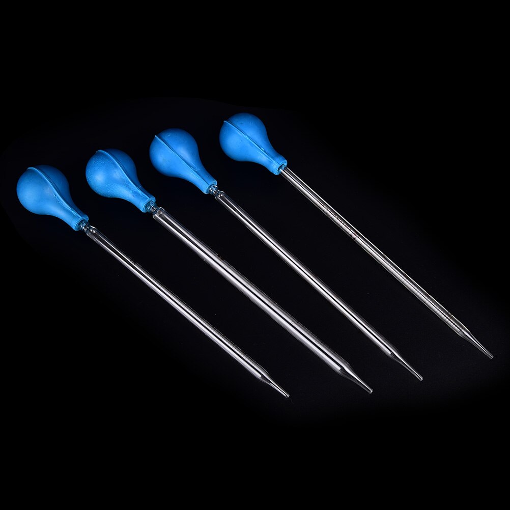 Cabezal de goma con gotero de vidrio, pipeta de vidrio con cuentagotas de laboratorio, con rayas de medición, excelente cabezal de goma, pipeta de vidrio, 1/2/3/5/10ml