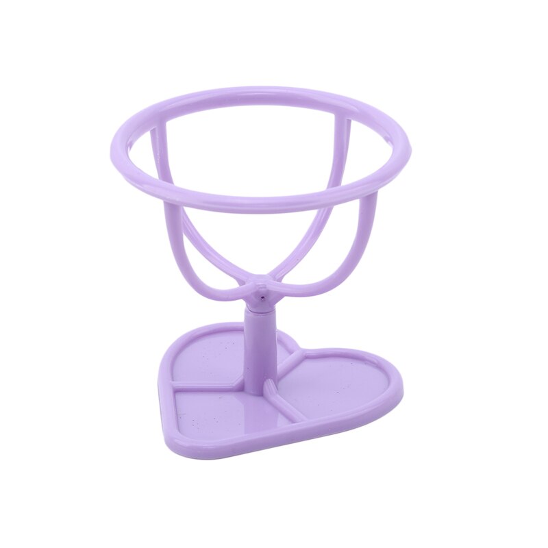 Ankomster kawaii stil mini egg pulver puff sminke bomull svamp renseri holder display stativ brett