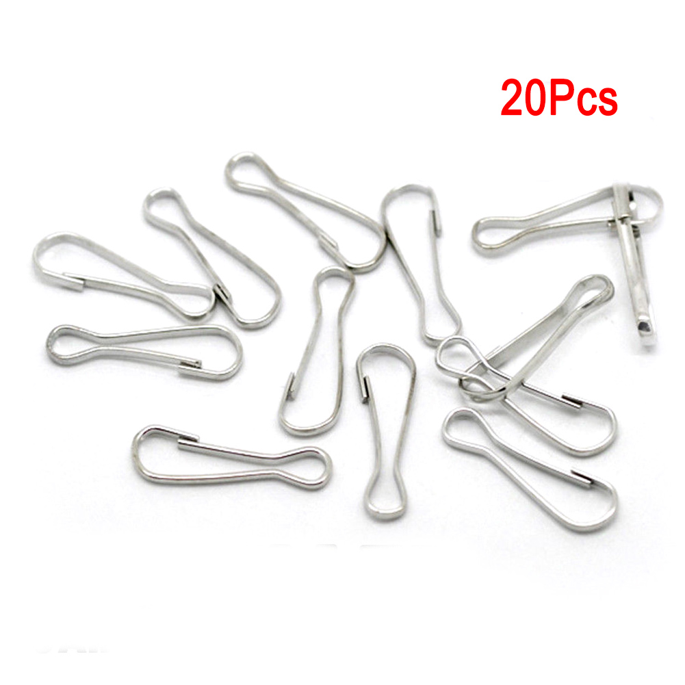 20/60/100 Pcs Pet Rat Hangmat Clips Metalen Haken Lanyard Kooi Accessoires Rvs Houder Bed Hanger Haken Lengte 22 Mm