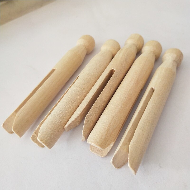 Hand Made Diy Huishoudelijke Decoratie Snack Zak Afdichting Clip Houten Handwerk Ornamenten