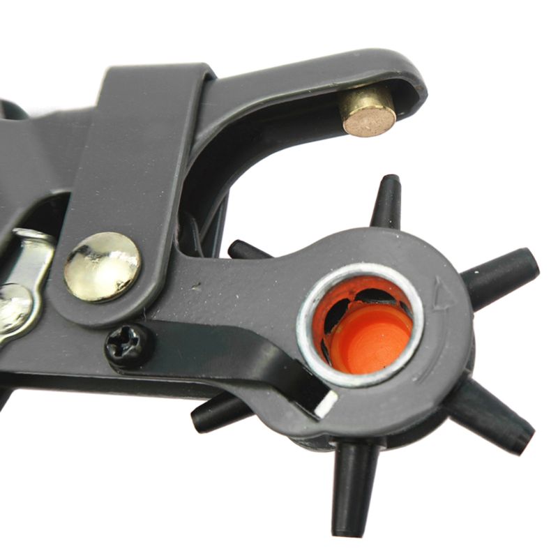 6 tailles ronde trou poinçon rotatif en cuir pince perforateur fabricant outil pour ceinture