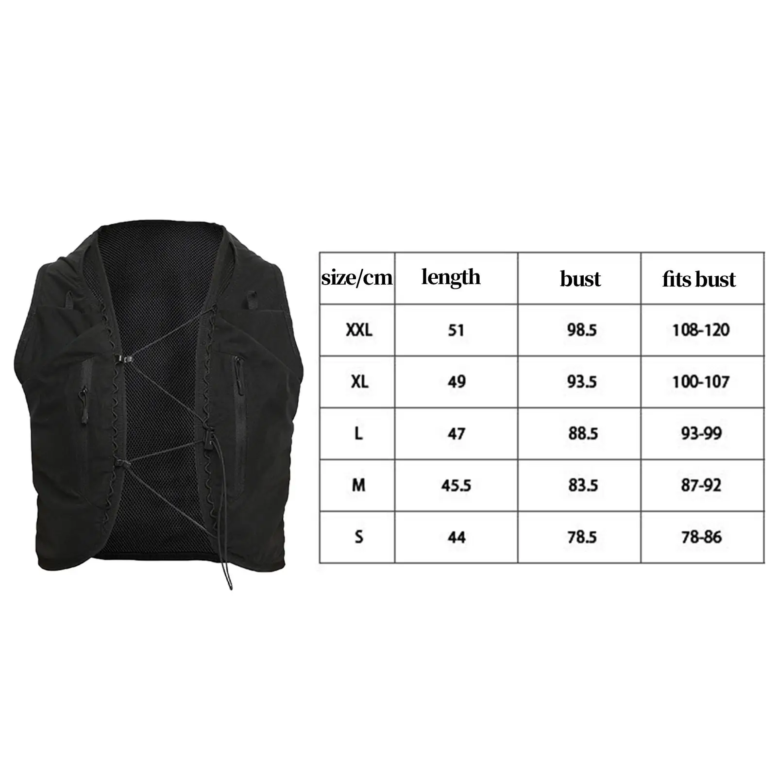 Outdoor Waterzak Sport Hydratatievest Dagrugzak S-XXL Outdoor Waterrugzak voor Dames Heren Hardlopen Fietsen Klimmen Wandelen