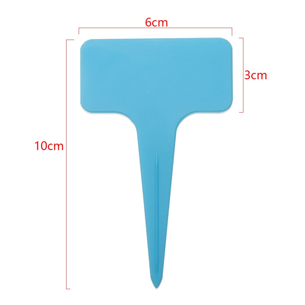 50PCS/Pack Reusable Plastic Garden Tools Farm Seedling Mark Plant Tag T-shape Flower Sign Plate Gardening Labels