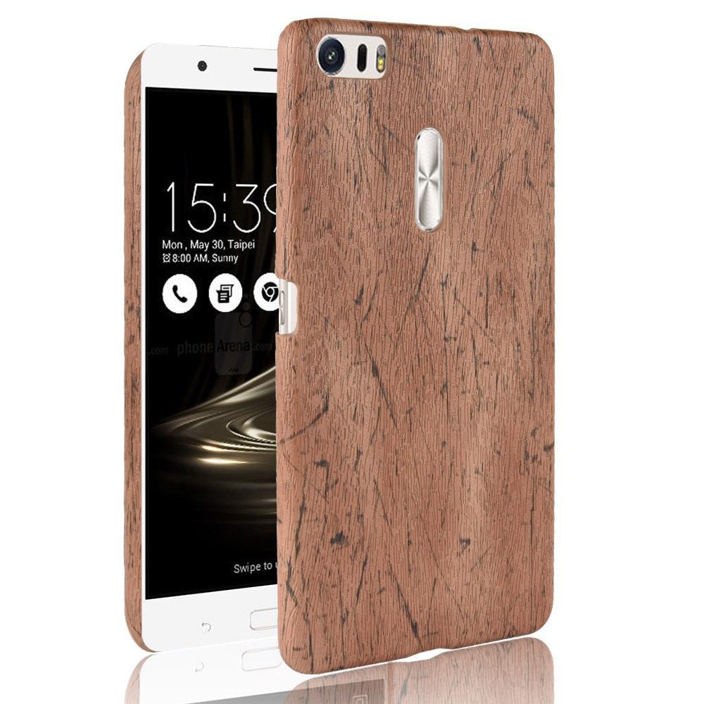 Sumin para Asus Zenfone 3 Ultra ZU680KL Funda de cuero PU de 6,8 pulgadas de grano de madera para Asus ZU680KL Bolsa De Teléfono carcasa cubierta