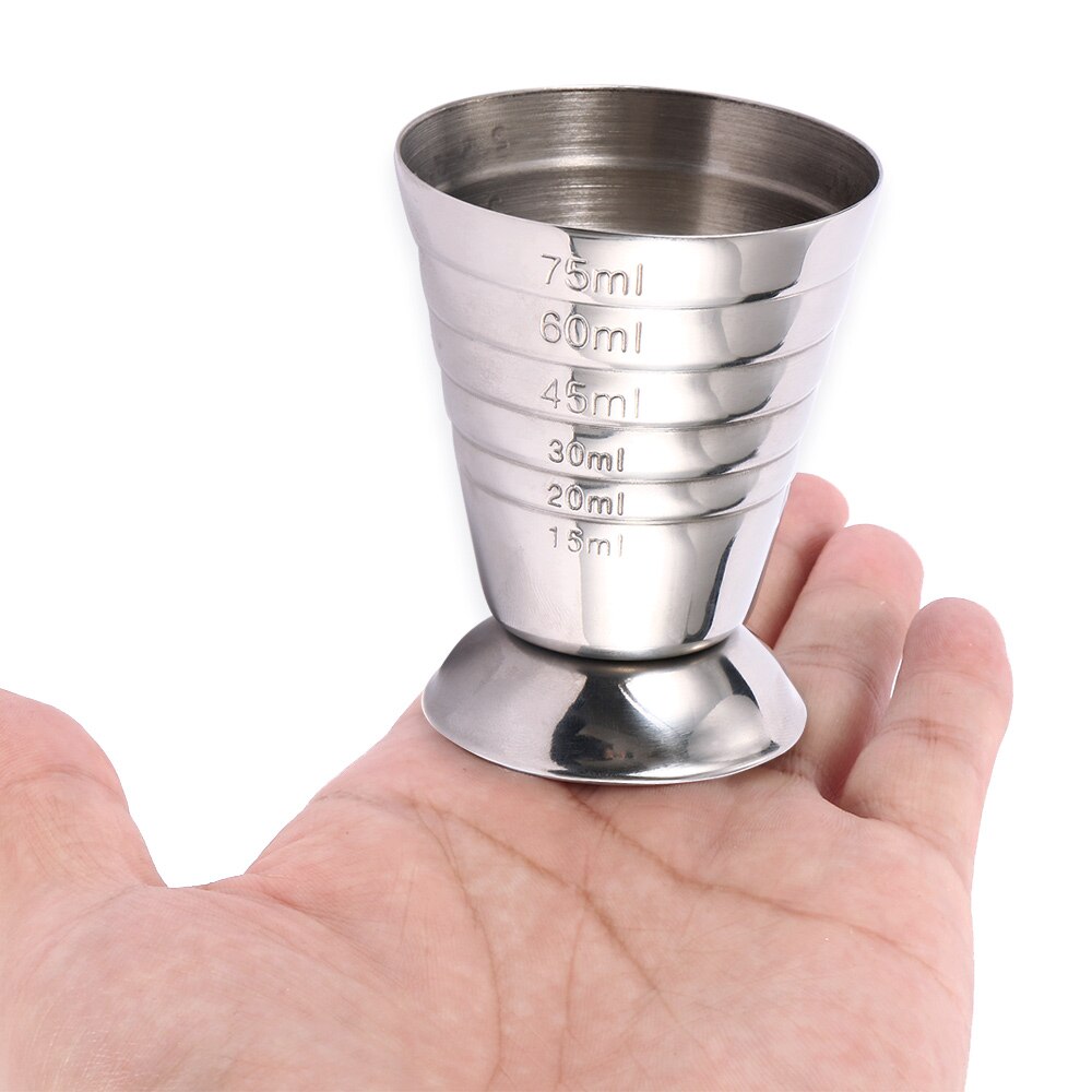 Measuring Shot Cup Ounce Stainless Steel Measure Cup Bar Cocktail Drink Mixer Liquor Measuring Cup Measure Mojito Bar Tool