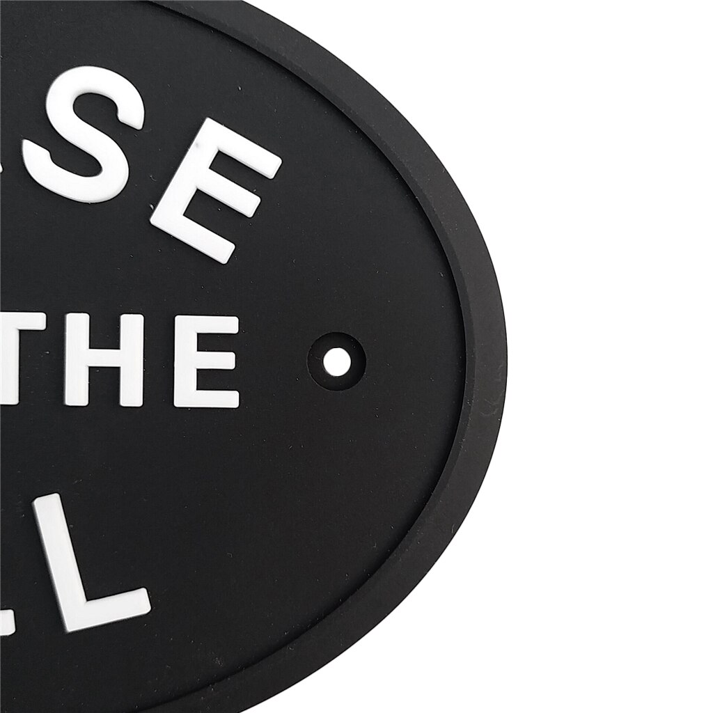Please The Bell Hanging Plaque Can Be Fixed On The Door Or On The Wall