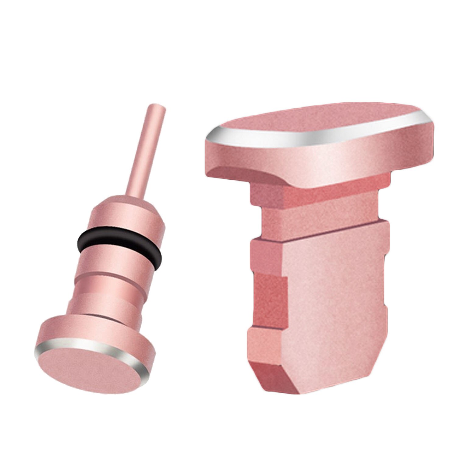 Besegad metal 3.5mm gniazdo słuchawkowe wtyczka pyłu ochrona przed kurzem zaczep na ucho Port ładowania DustPlug zestaw dla iPhone 8X6 6s plus 5S iPad mini