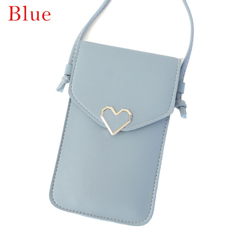 Women Bag Touch Screen Cell Phone Purse Smartphone Wallet Leather Shoulder Strap Handbag for S10 P20: 05