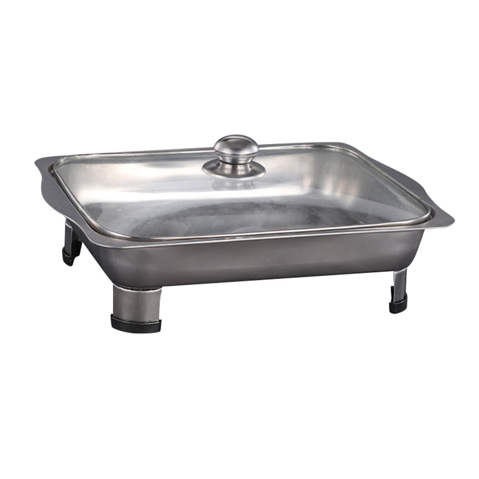 Stainless Steel Chafing Dishes Pan Rectangular With Lid Food Warmer Suitable For Kitchen Party Banquet Dining K888: C