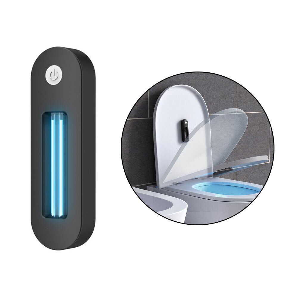 Usb Uv Sterilization Toilet Light Motion Sensor Activated Rechargeable Solar Power Automatic Toilet Lid Sterilizer