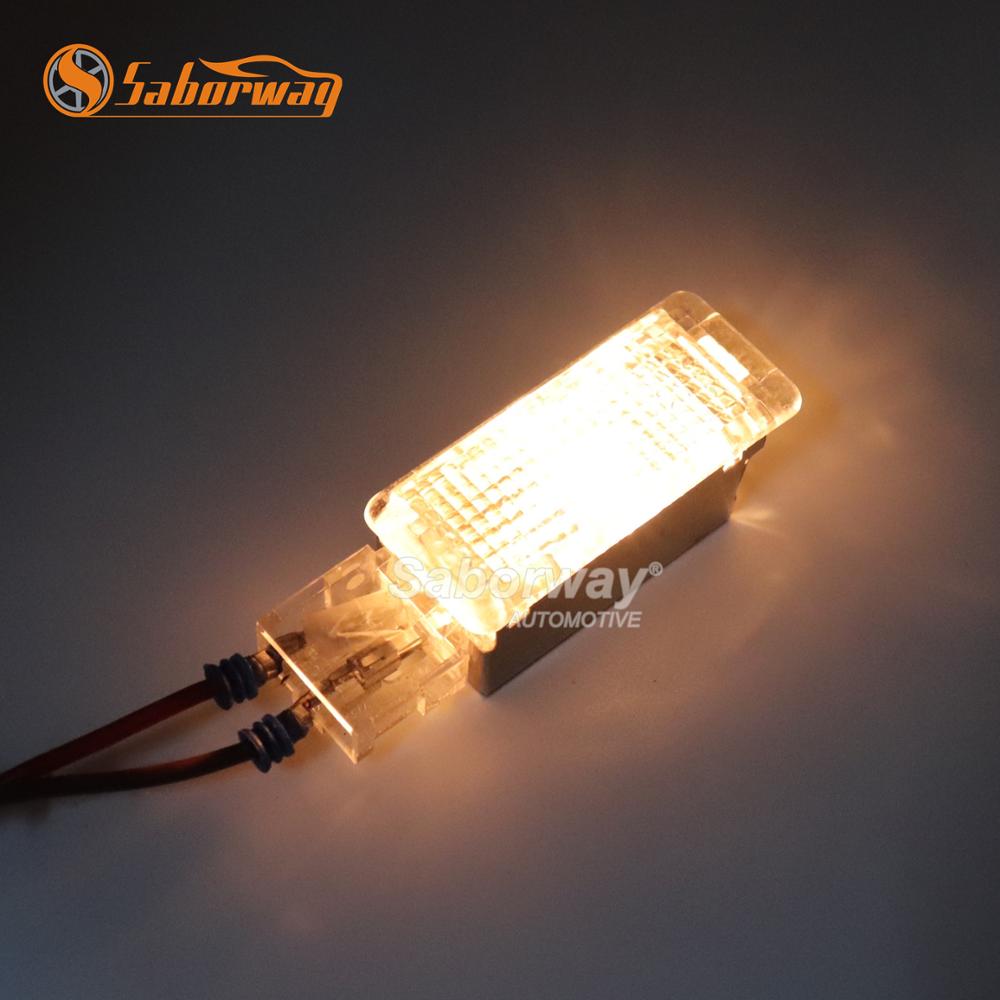 Saborway wnętrza samochodu światła na nogi lampka ostrzegawcza akcesoria dla Passat B6 golf 6 MK6 Tiguan 5ND947415 7L0 947 415 3TD947415