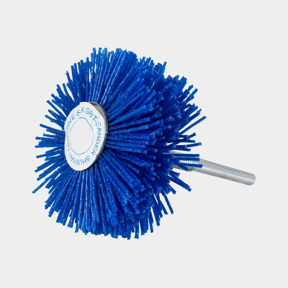 1 st Schurende Draad Slijpen Bloem Hoofd Nylon Draadborstel Ontbramen Grinder Voor Houten Meubels Met 1/4 ''Schacht: Goud / 400