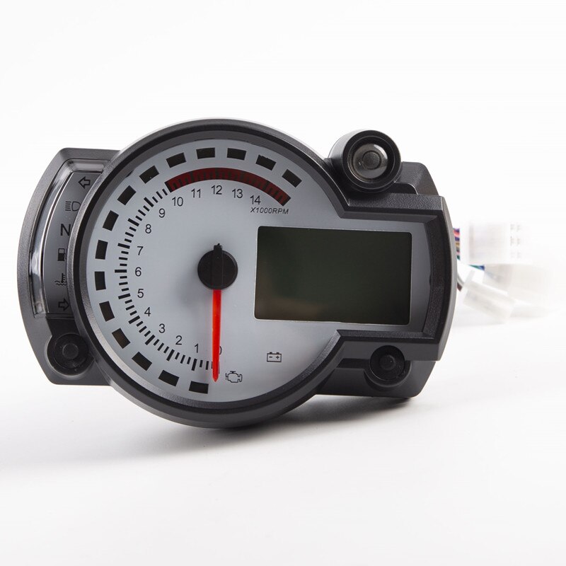 KOSO-tacómetro Digital RX2N para motocicleta, medidor de combustible con pantalla LCD, velocímetro, máximo ajustable, 299 KM/H, 7 colores: speedometer only
