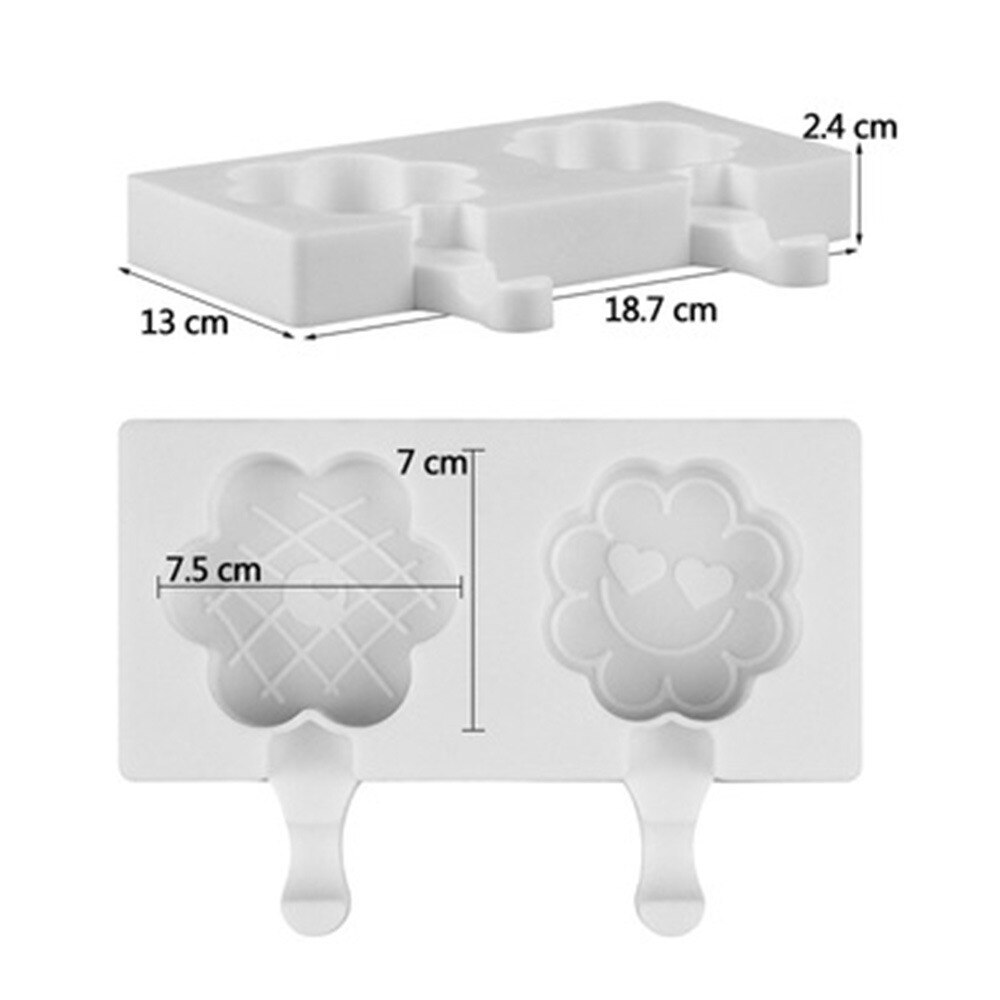 Baking Mini Ice Cream Molds,Silicone Popsicle Molds Cake,Cakesicle Mold for DIY Ice Pops,Oval,8-Cavity，4-Cavity: D