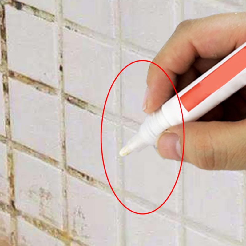 Mouldproo tilerepair farve pen hvid flise refill injektionsmørtel pen vandtæt fyldstof væg porcelæn badeværelse