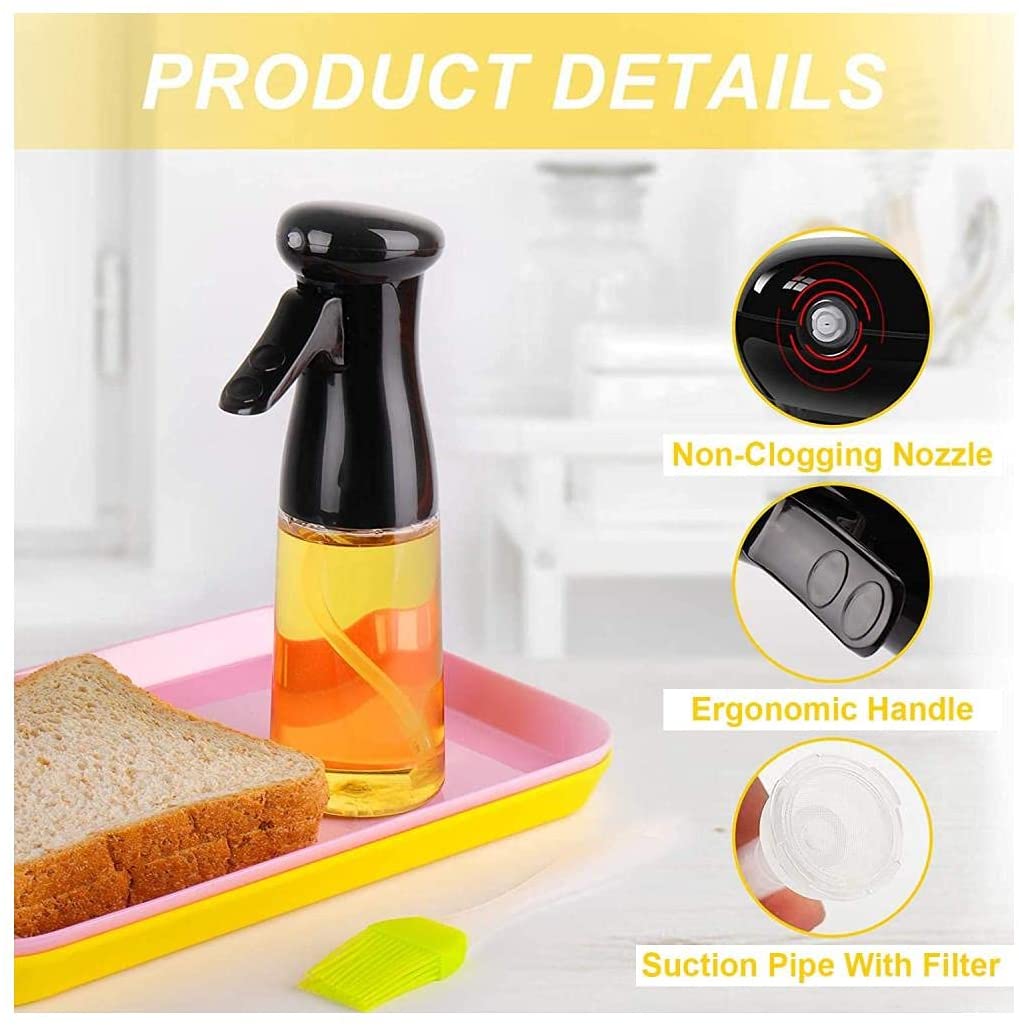 210Ml Olijfolie Spray Bbq Koken Keuken Bakken Olijfolie Spuit Olie Spray Lege Fles Azijn Fles Olie Dispenser salade