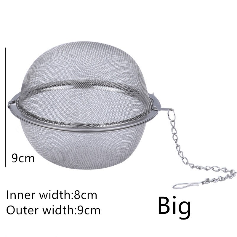 Stainless Steel Tea Infuser Sphere Locking Spice Tea Ball Strainer Mesh Infuser Tea Filter Strainers Kitchen Tools theezeef