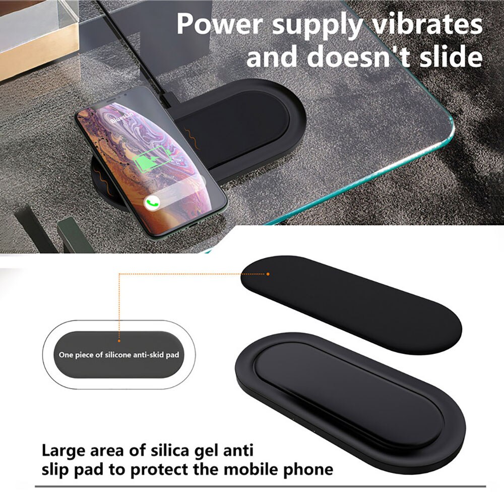 20W Dual Wireless Charger Double Qi Fast Charging Pad for Multiple Devices For Airpods Pro 2 iPhone 11 XS XR X 8 Samsung S20 S10