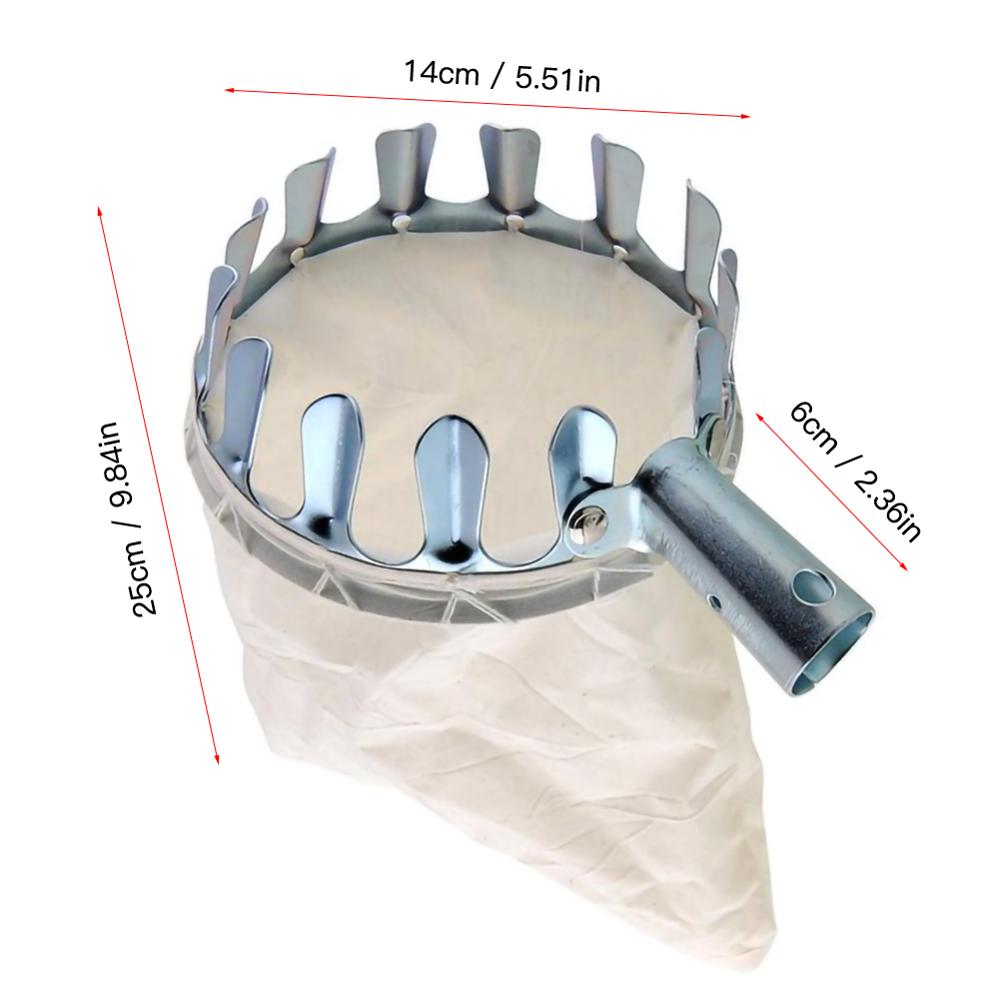 Metalen Fruit Picker Landbouw Tuin Hardware Gereedschap Fruit Picker Catcher Handig Fruit Plukken Apparatuur Voor Tuin Boerderij