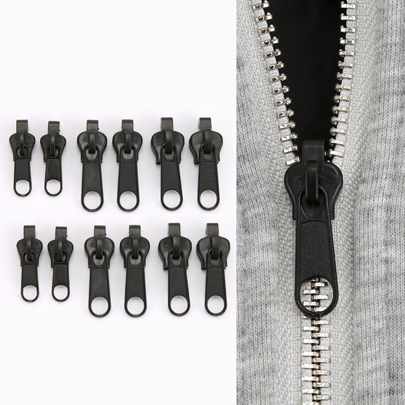 Kit Universal de cabezal de cremallera de fijación en , reparación instantánea de repuesto, arreglo de una cremallera, herramienta de bricolaje útil y práctica para el hogar: Latón envejecido