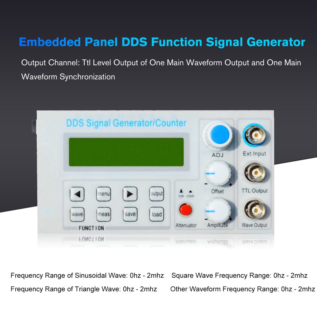 FellTech SGP1002S eingebettet Tafel DDS Funktion Signal Generator/Lehre Instrument Signal Frequenz Zähler UNS Stecker