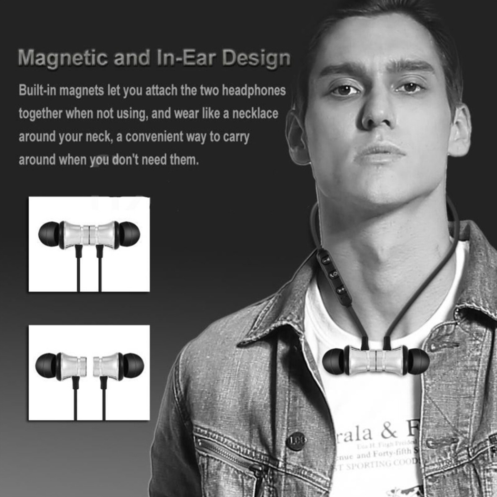 Magnetische Draadloze Bluetooth Headset XT11 Muziek Headset Nekband Sport Headset Met Microfoon Voor Iphone Samsung Xiaomi Headset