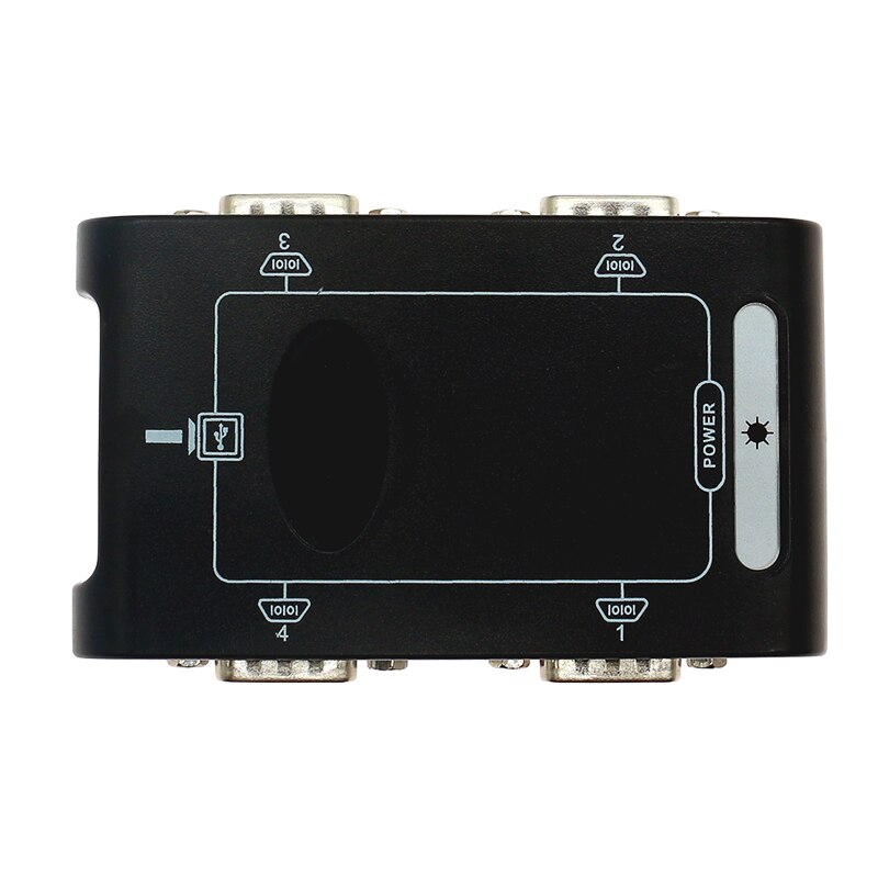 Serial Adapter 4 port RS232 Serial DB9 COM to USB 2.0 Adapter Card rs232 to usb cable converter Industrial grade for POS system