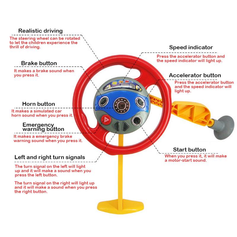 neue Simulierte Lenkrad Mit Licht und Musik Baby Puzzle Spielzeug