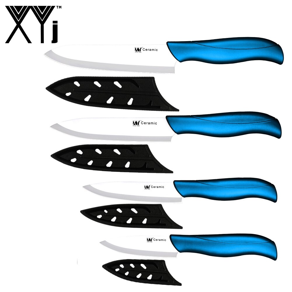 XYj 5 stücke Keramik Messer Set 6 ''Edelstahl Messer Stehen 3'' Schäl 4 ''Utility 5'' schneiden 6 ''Kochmesser Obst Werkzeuge: H