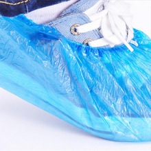100pcs Milieuvriendelijk Wegwerp Huis Levert Schoenen Plastic Zak Mode Wegwerp Tapijt Elastische Blauwe Plastic Overschoen Een Tijd