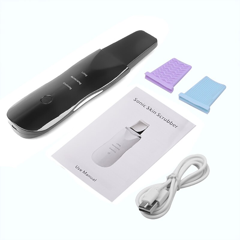 Ultrasone Trillingen Comedondrukker Deep Cleansing Gezicht Scrubber Porie Schoner Lifting Machine Facial
