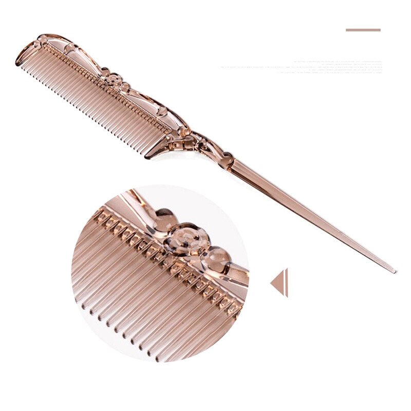 Pin Tail Hair Edge Comb Home Salon Hairdressing Styling Brush Separate Parting for Hair Styling Antistatic