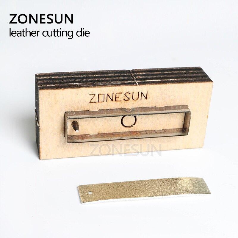 ZONESUN, pendiente de cuero, troquel de corte, forma rectangular, Arte de papel, herramienta de decoración de cuero para troqueladora, corte artesanal DIY