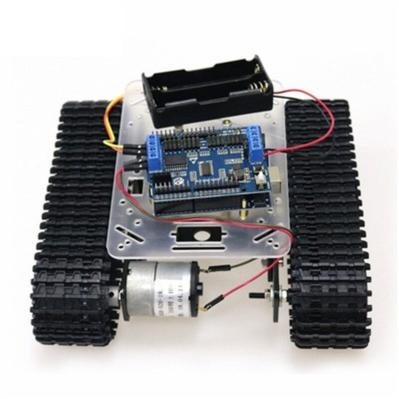 Mini T100 Metal Tracked Crawler Tank Chassis With 33GB-520 Motor RC Robot Diy For Arduino Toy