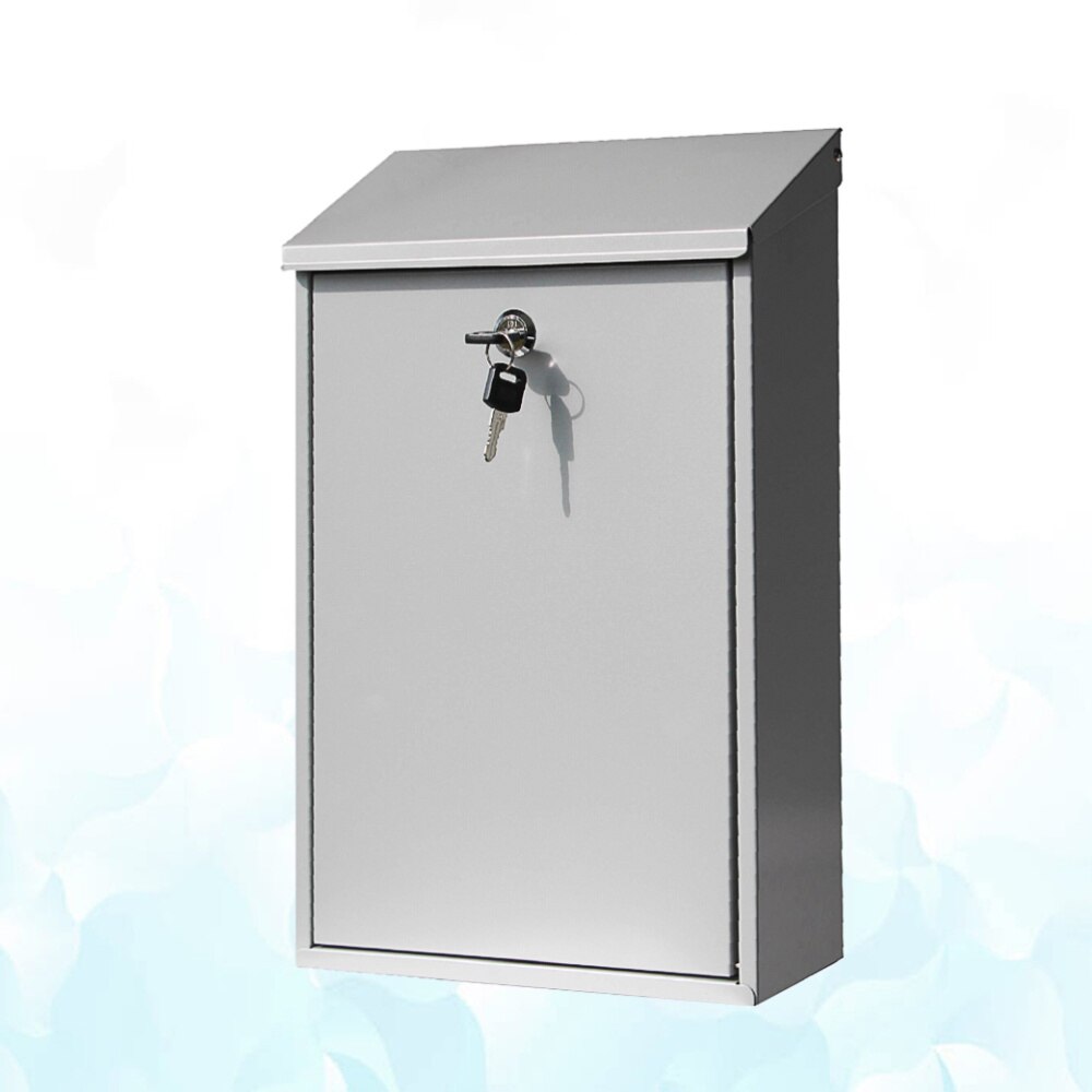 1pc Lockable Practical Durable Convenient Post Box Letter Box for Daily Use Outside