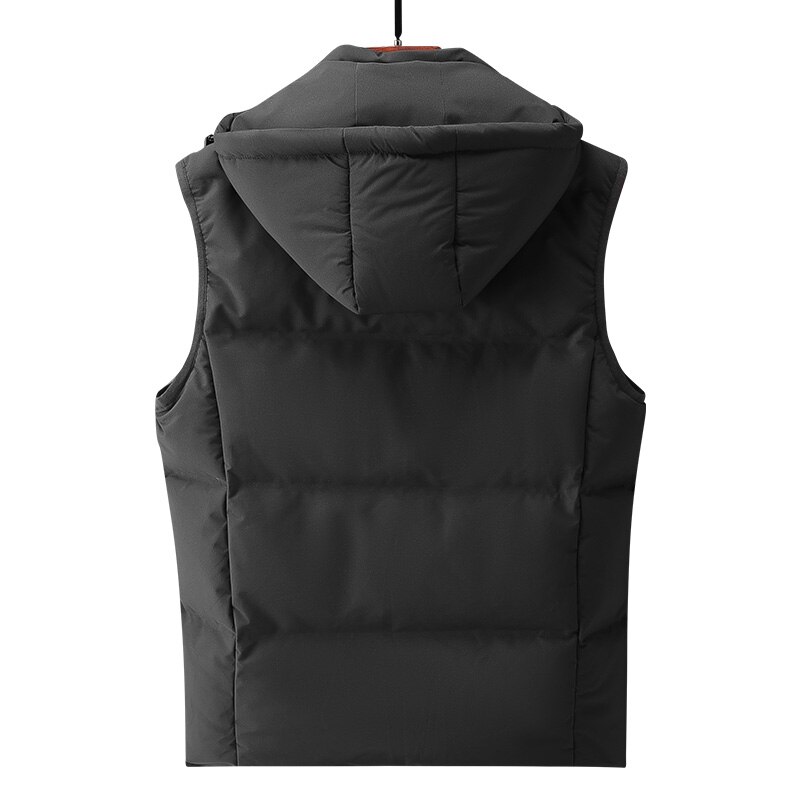 Gilet d'automne et d'hiver à capuche pour jeune homme, beau, coréen, , Double face, pour étudiant