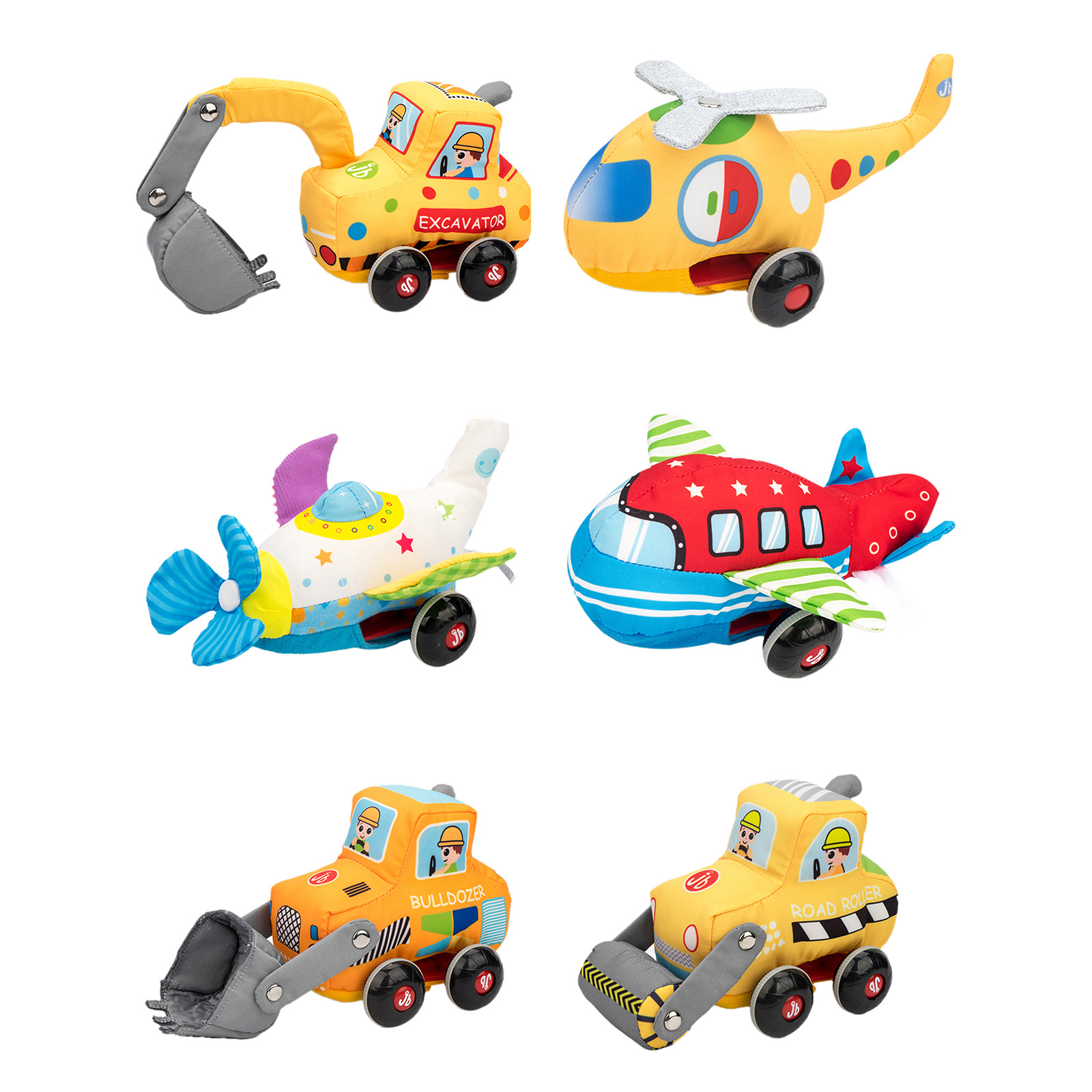 1pcs Car Model Toy Pull Back Car Toys Mobile Vehicle Excavator Model Kid Mini Cars Boy Toys Fabric Inertia Pull-Back Toy