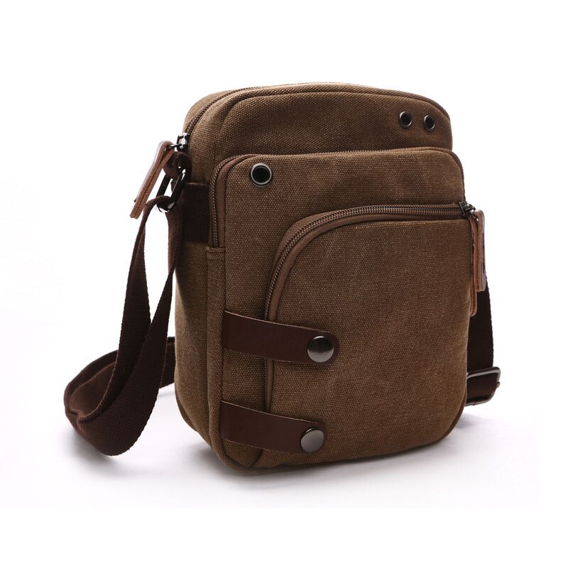 Bolso de lona resistente al desgaste para hombre, bandolera de hombro de urbana, bolso portátil de viaje, versión coreana