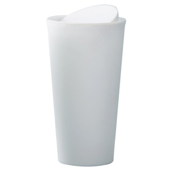 Caixote do lixo do lixo do desktop pequeno lata de lixo de mesa reciclado wastebasket carro dustbin sala de escritório em casa: WHITE