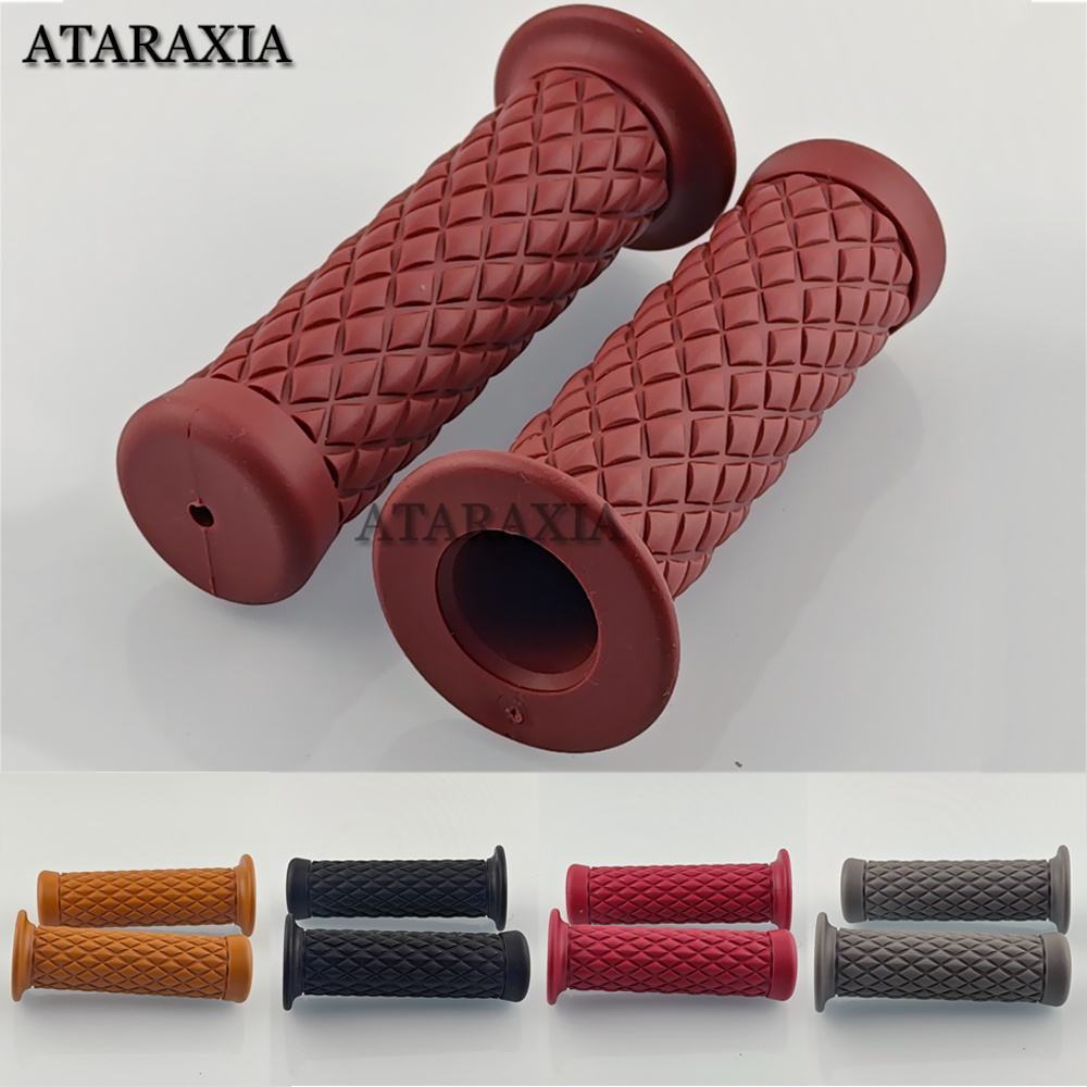 7/8 "22mm/24mm Universale Del Motociclo Manubrio Grip In Gomma Antiscivolo Maniglia Bar End Grip Per Scooter Bicicletta Bici moto