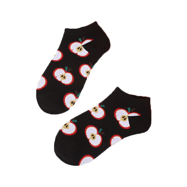 Mens' Fruit Avocado Zebra Cotton Boat Socks European and American Ins Tide Socks Happy and Funny Socks Man's Sox: 2