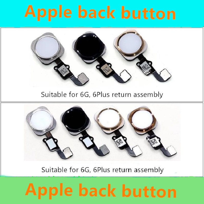 Til iphone 6s 6 plus 5s se 6g 6 plus original hjemknap med fleksibelt kabel vender tilbage til hjemknapsamling.