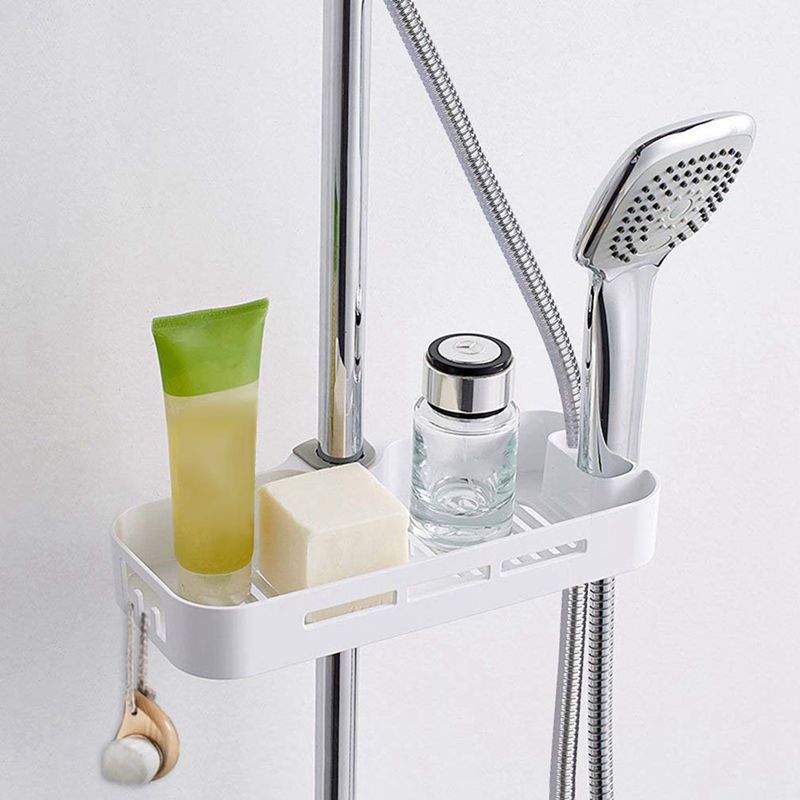 Ripiano per Doccia Mensola di Sapone o shampoo Doccia Titolare Della Telescopico ABS Asciugamani di Montaggio senza Foratura, Bagno Orga