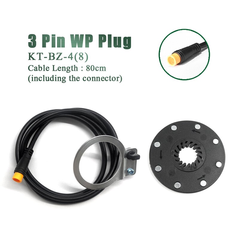 Kt ebike pas sensor  bz 4 8 magnifika tillbehör pedal assistent sensor för elcykel cykel konvertering kit: Wp-kontakt